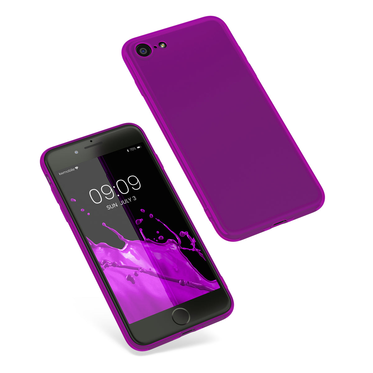 kwmobile Handyhülle für Apple iPhone SE (2022) / SE (2020) / 8 / 7 Hülle - Kabelloses Laden - Schutzhülle Cover
