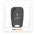 kwmobile Autoschlüssel Hülle kompatibel mit Hyundai 3-Tasten Klapp Autoschlüssel