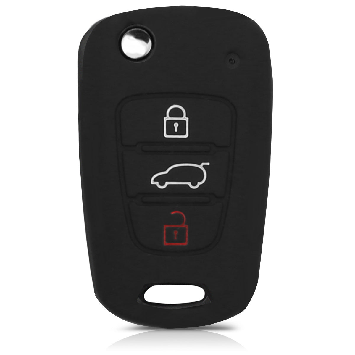 kwmobile Autoschlüssel Hülle kompatibel mit Hyundai 3-Tasten Klapp Autoschlüssel
