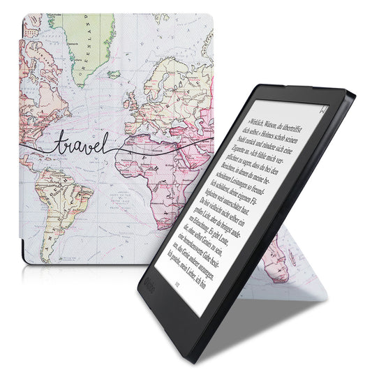 kwmobile Kunstleder eReader Schutzhülle für Kobo Aura H2O Edition 2 Hülle - Falt Cover für E-Reader