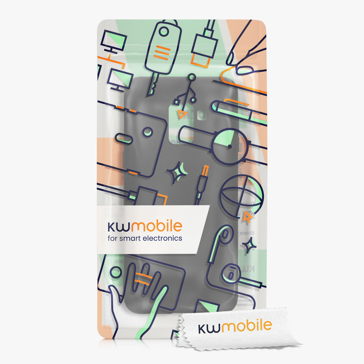 kwmobile Handyhülle für Samsung Galaxy A8 (2018) - Kabelloses Laden - Schutzhülle Cover