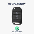 kwmobile Schlüsselhülle für Kia 3-4-Tasten Autoschlüssel Hülle - Autoschlüssel Schlüssel Hülle - Schlüsselschutz Gehäuse