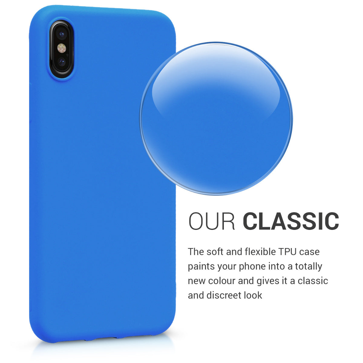 kwmobile Handyhülle für Apple iPhone X Hülle - Schutzhülle Cover - Kabelloses Laden