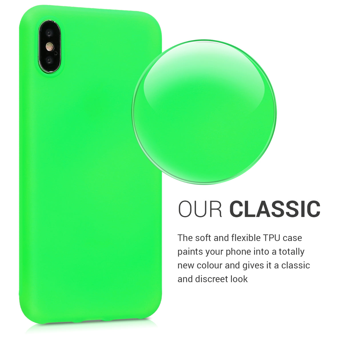 kwmobile Handyhülle für Apple iPhone X Hülle - Schutzhülle Cover - Kabelloses Laden