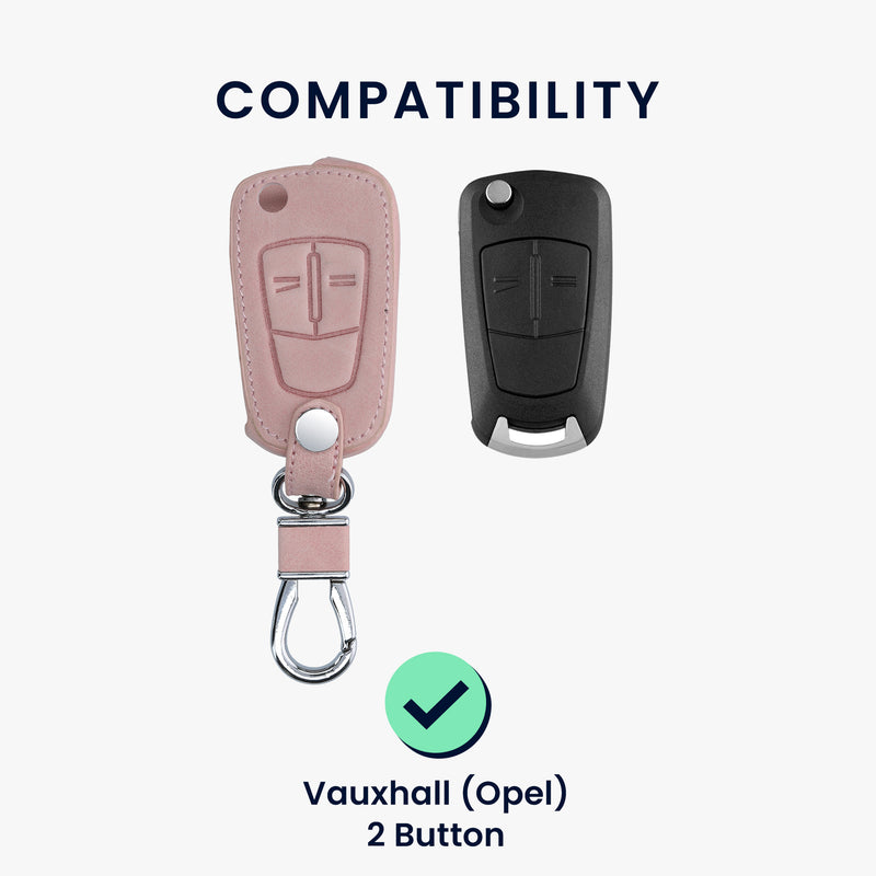 Kunstleder Hülle kompatibel mit Opel Vauxhall Autoschlüssel
