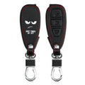 kwmobile Autoschlüssel Hülle kompatibel mit Ford 3-Tasten Autoschlüssel Keyless Go - Kunstleder Schutzhülle Schlüsselhülle Don't touch my Key