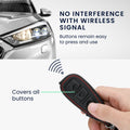 kwmobile Autoschlüssel Hülle kompatibel mit Ford 3-Tasten Autoschlüssel Keyless Go - Kunstleder Schutzhülle Schlüsselhülle Don't touch my Key