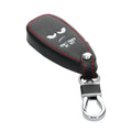kwmobile Autoschlüssel Hülle kompatibel mit Ford 3-Tasten Autoschlüssel Keyless Go - Kunstleder Schutzhülle Schlüsselhülle Don't touch my Key