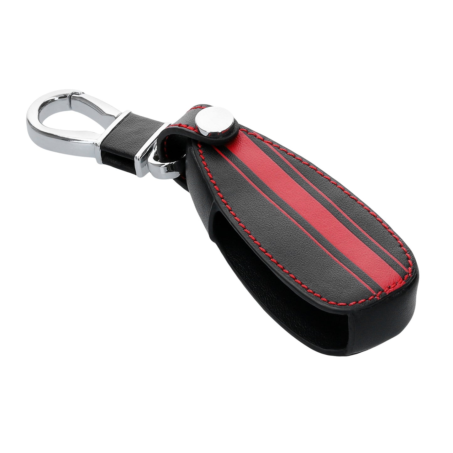 kwmobile Autoschlüssel Hülle kompatibel mit Ford 3-Tasten Autoschlüssel Keyless Go - Kunstleder Schutzhülle Schlüsselhülle Don't touch my Key