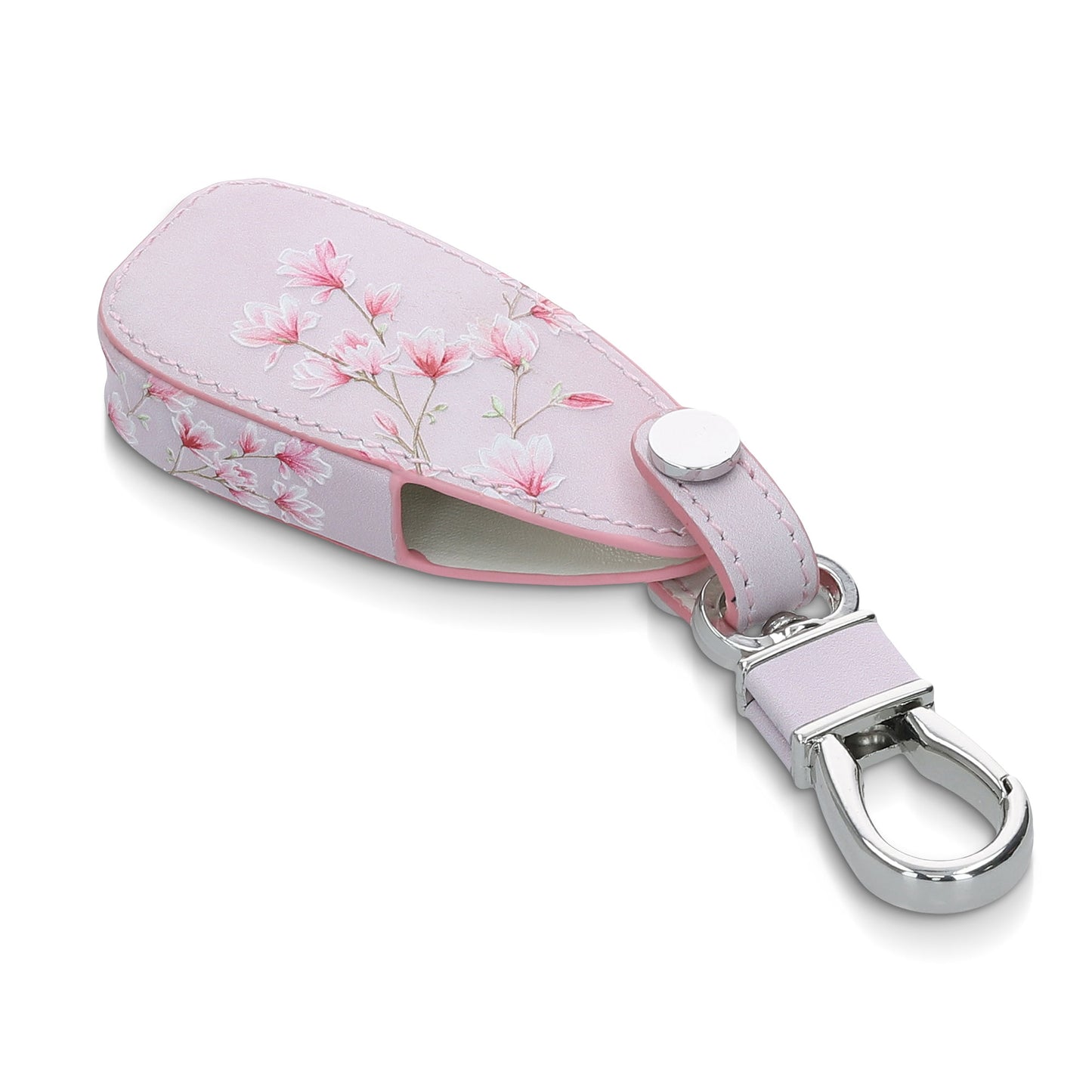 kwmobile Autoschlüssel Hülle kompatibel mit Ford 3-Tasten Autoschlüssel Keyless Go - Kunstleder Schutzhülle Schlüsselhülle Don't touch my Key