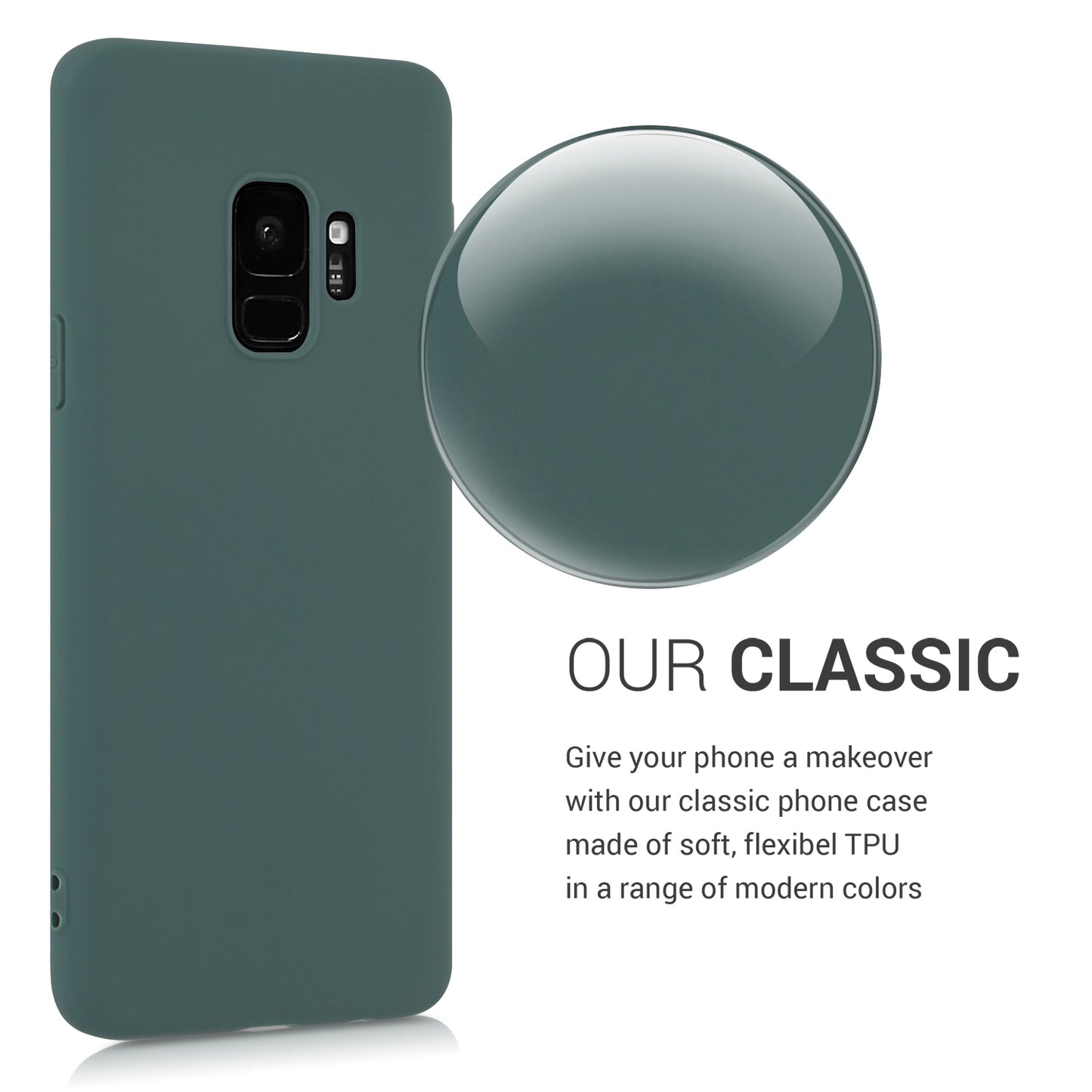 kwmobile Handyhülle für Samsung Galaxy S9 Hülle - Kabelloses Laden - Schutzhülle Cover