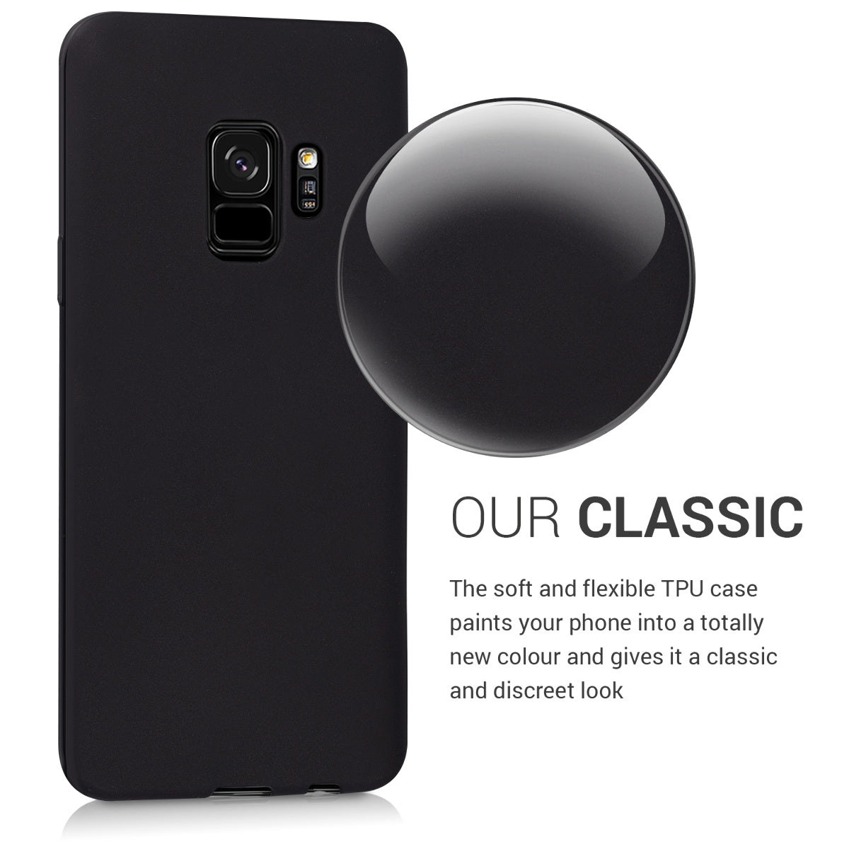 kwmobile Handyhülle für Samsung Galaxy S9 Hülle - Kabelloses Laden - Schutzhülle Cover
