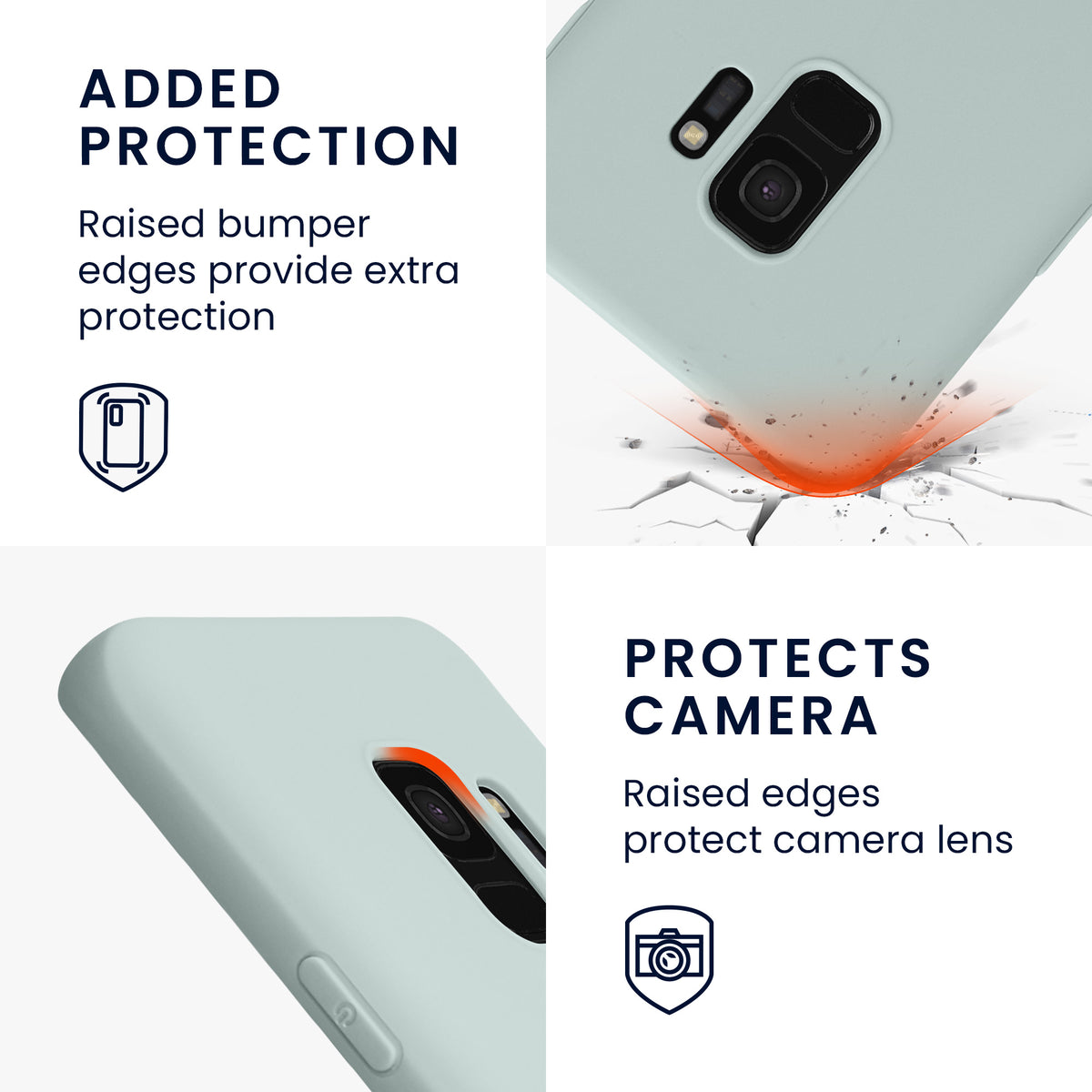 kwmobile Handyhülle für Samsung Galaxy S9 Hülle - Kabelloses Laden - Schutzhülle Cover