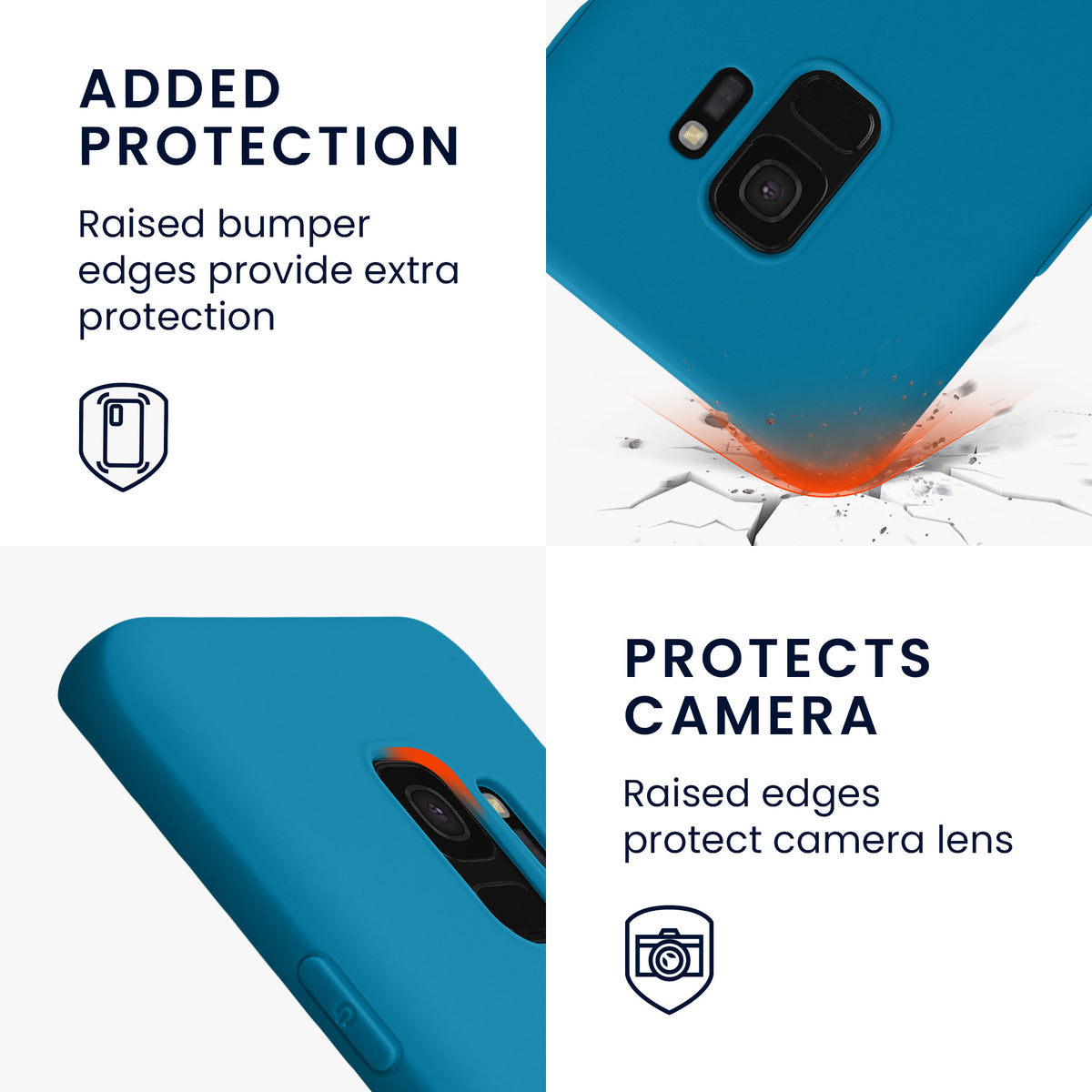 kwmobile Handyhülle für Samsung Galaxy S9 Hülle - Kabelloses Laden - Schutzhülle Cover