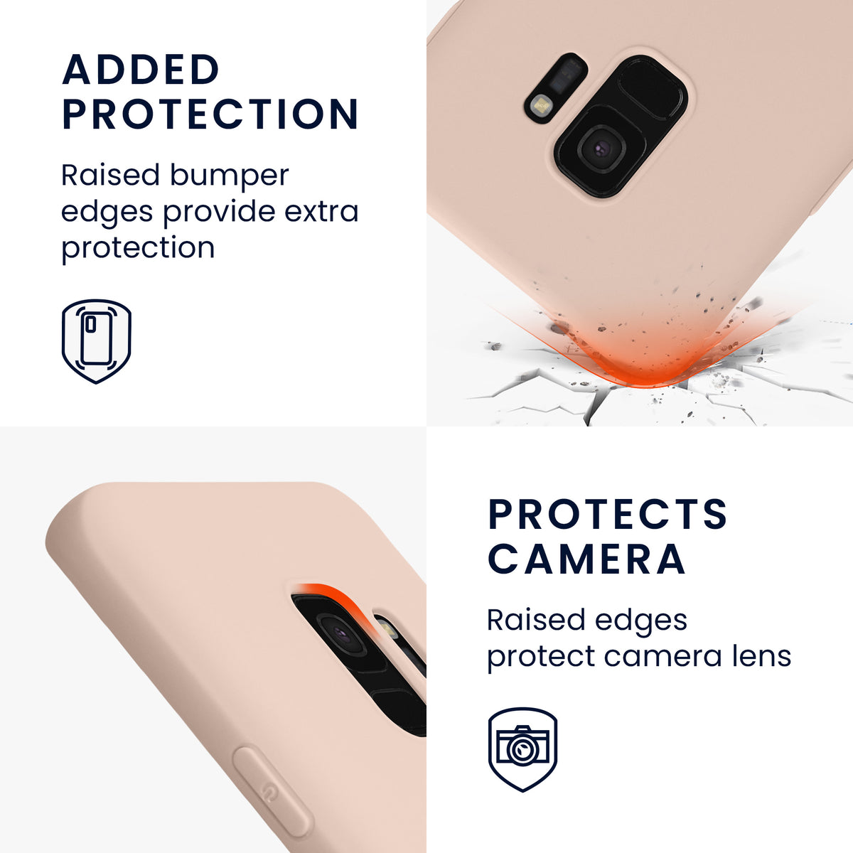 kwmobile Handyhülle für Samsung Galaxy S9 Hülle - Kabelloses Laden - Schutzhülle Cover