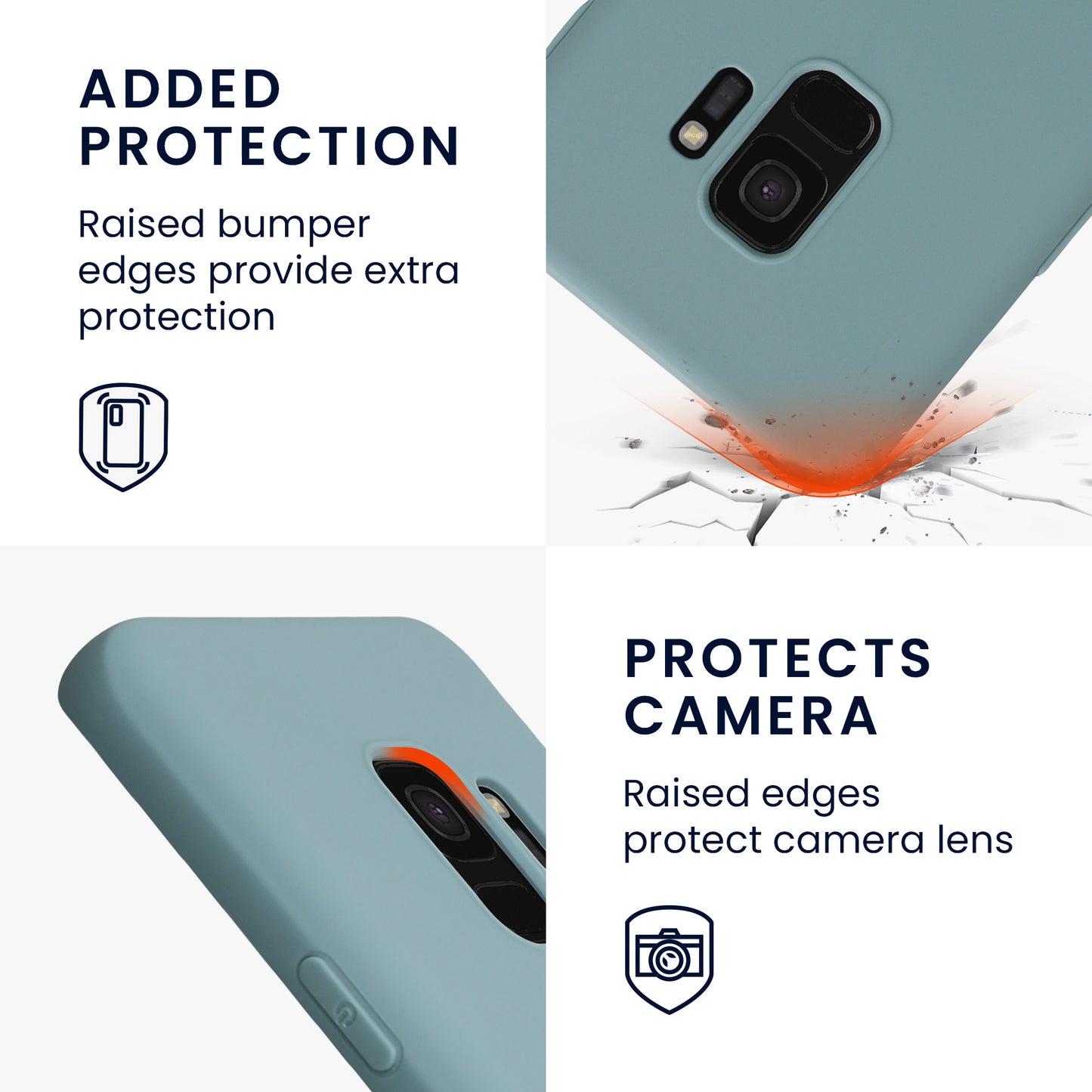 kwmobile Handyhülle für Samsung Galaxy S9 Hülle - Kabelloses Laden - Schutzhülle Cover