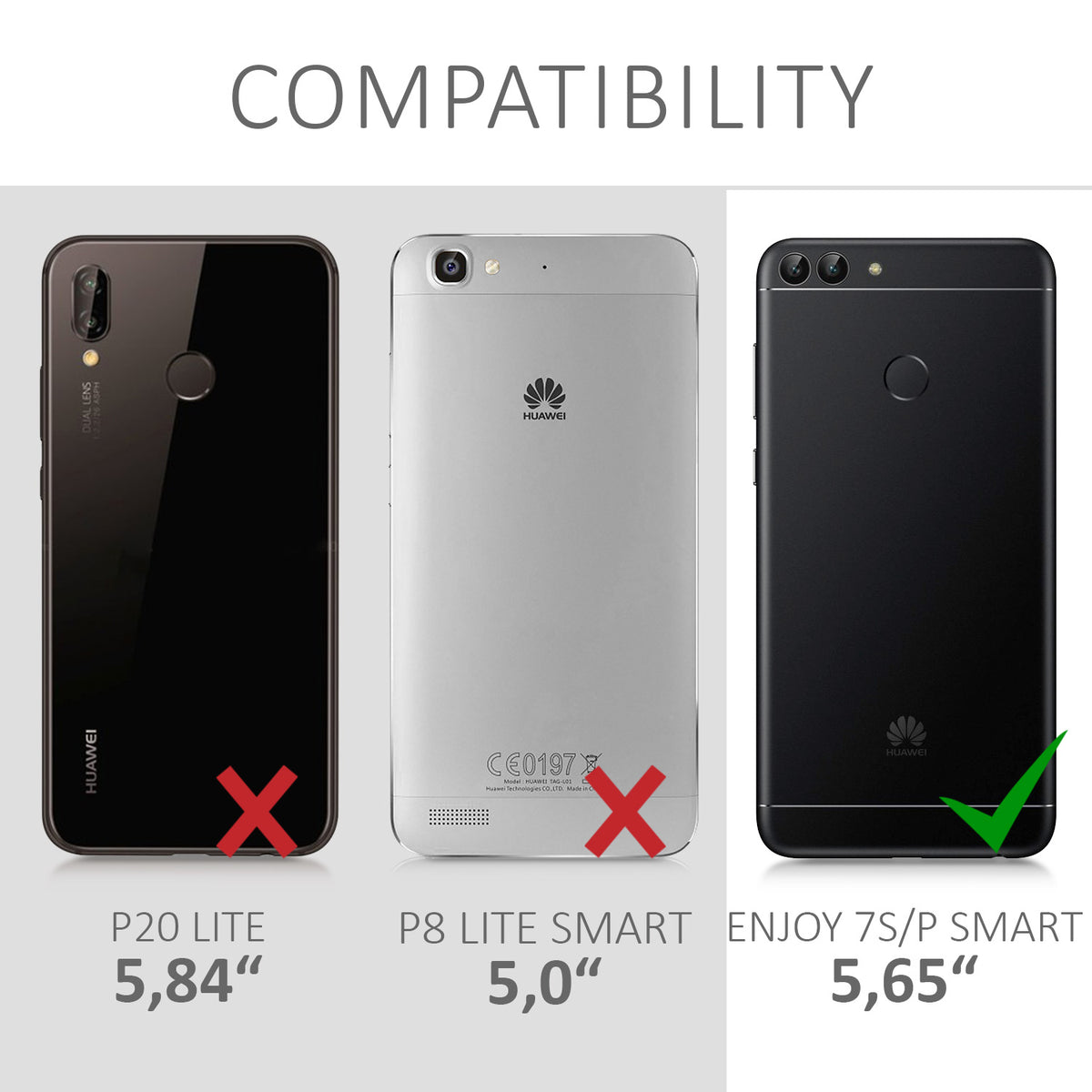 Huawei Enjoy 7S / P Smart (2017) Hülle Silikon Matt