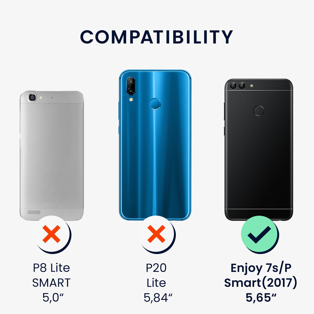 Huawei Enjoy 7S / P Smart (2017) Hülle Silikon Matt
