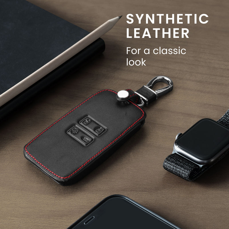 kwmobile Schlüsselhülle für Renault 4-Tasten Smartkey Autoschlüssel (nur Keyless Go) Hülle - Autoschlüssel Schlüssel Hülle - Schlüsselcover aus Kunstleder