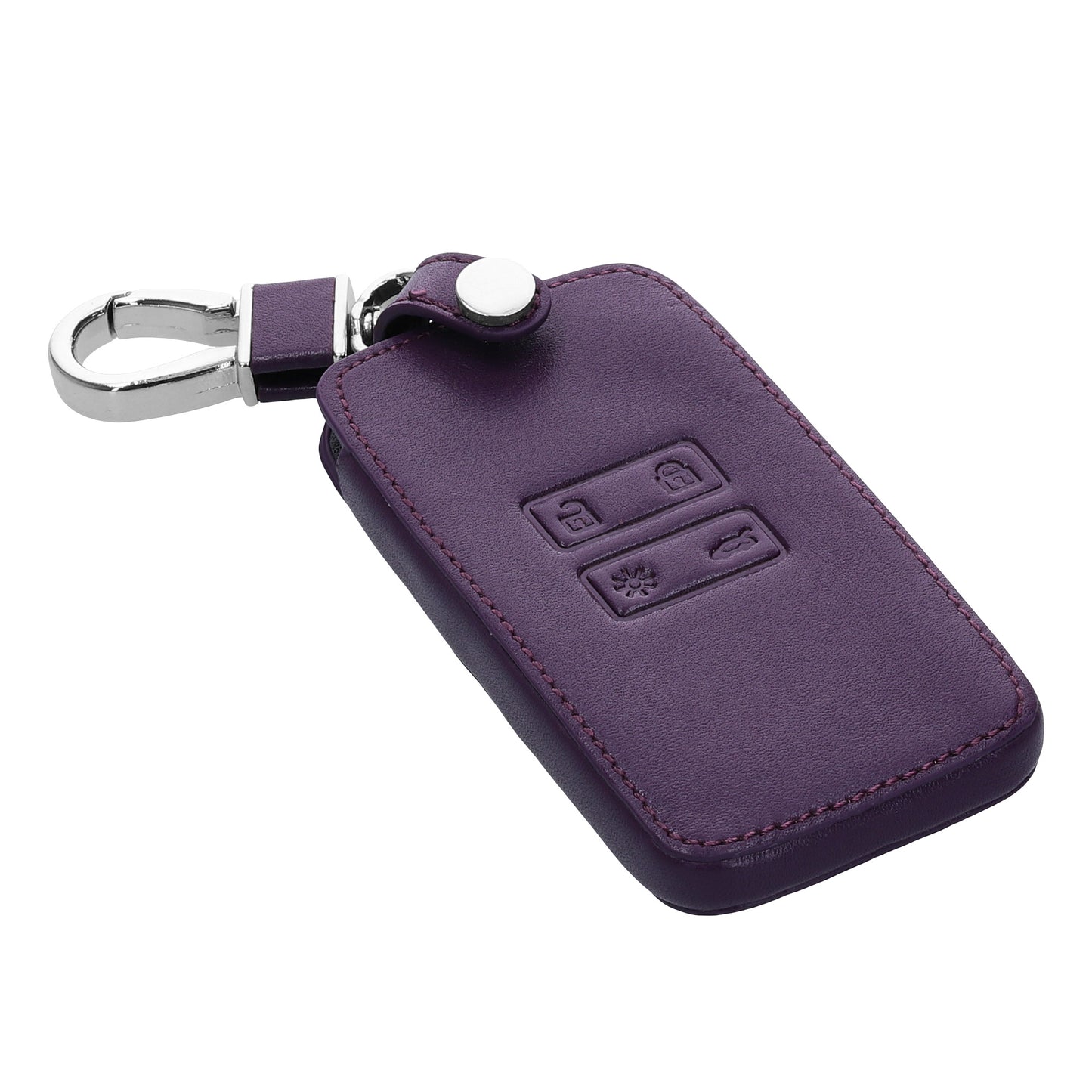 kwmobile Schlüsselhülle für Renault 4-Tasten Smartkey Autoschlüssel (nur Keyless Go) Hülle - Autoschlüssel Schlüssel Hülle - Schlüsselcover aus Kunstleder