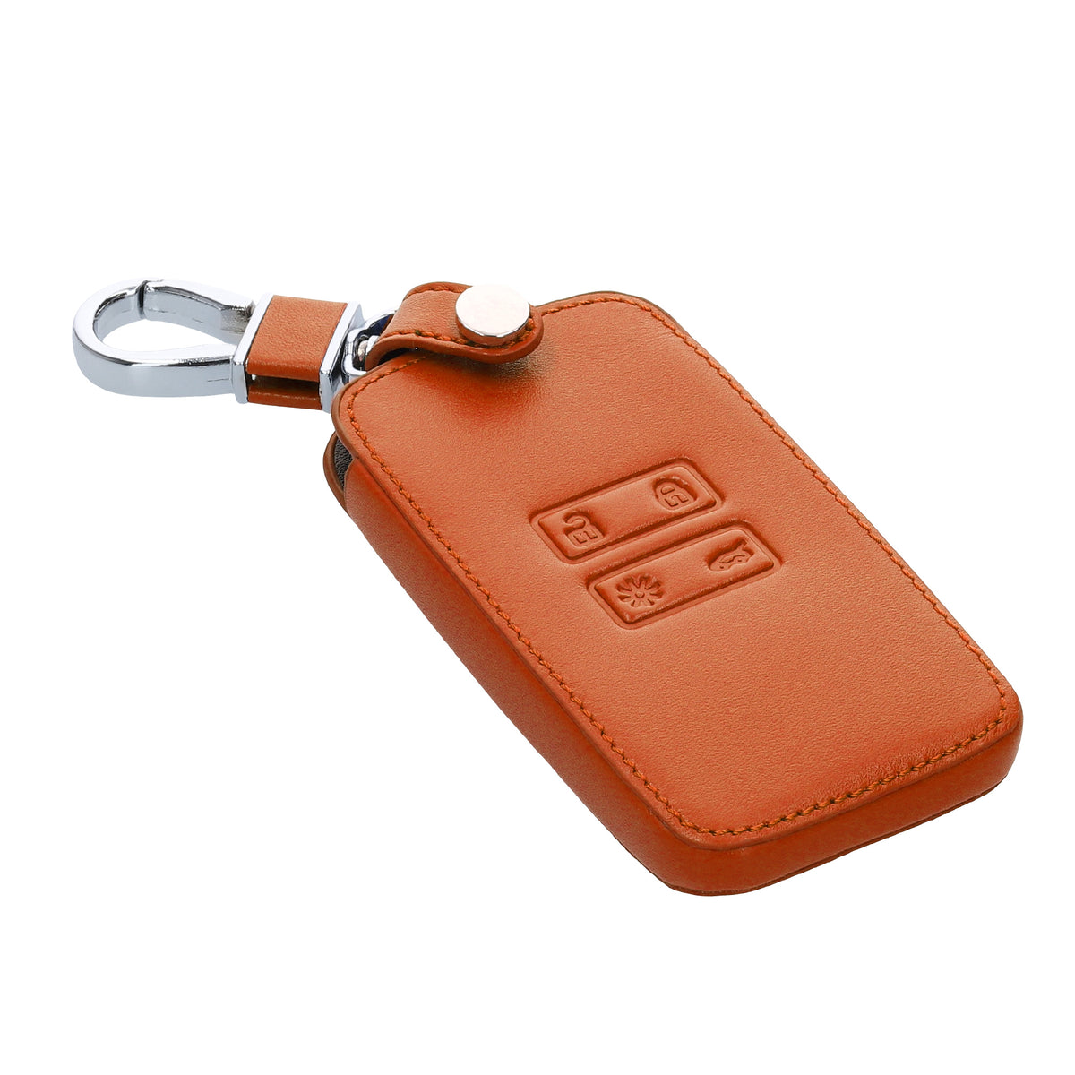 kwmobile Schlüsselhülle für Renault 4-Tasten Smartkey Autoschlüssel (nur Keyless Go) Hülle - Autoschlüssel Schlüssel Hülle - Schlüsselcover aus Kunstleder