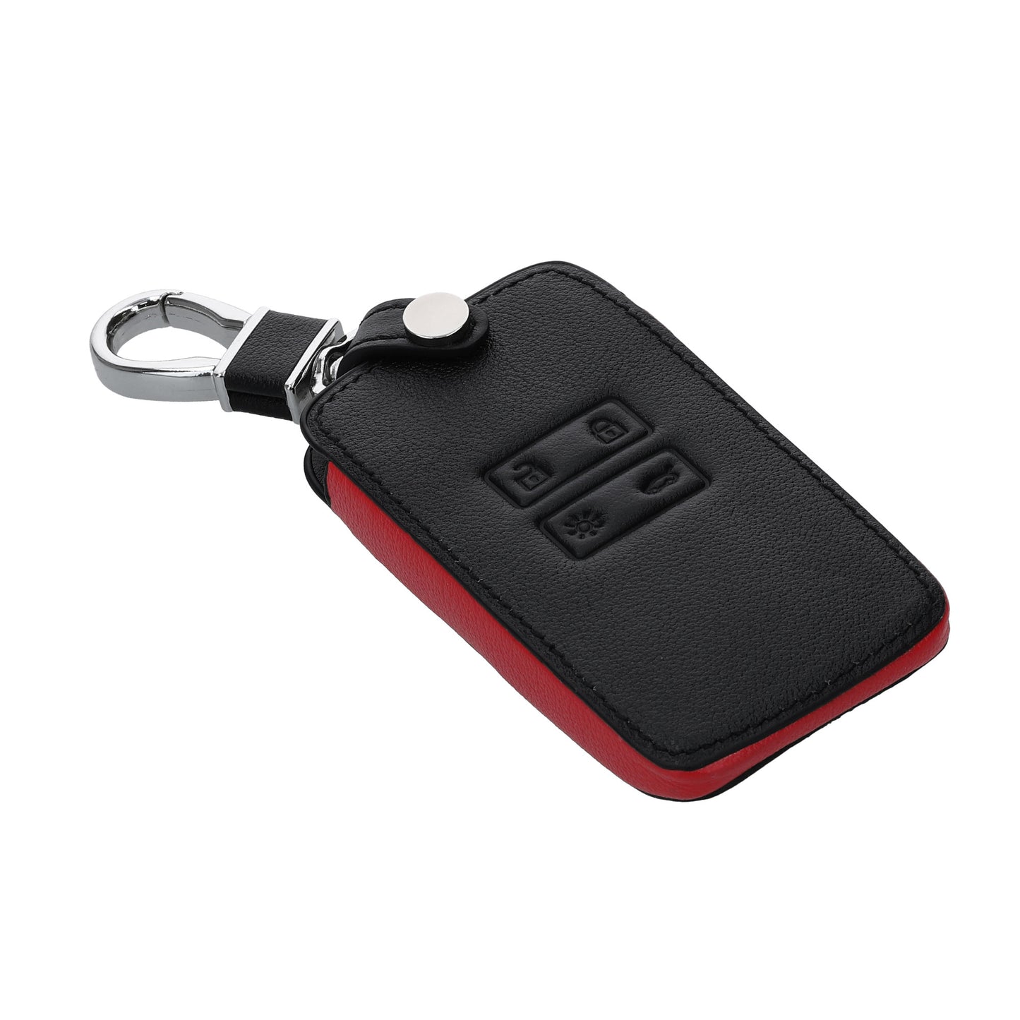 kwmobile Schlüsselhülle für Renault 4-Tasten Smartkey Autoschlüssel (nur Keyless Go) Hülle - Autoschlüssel Schlüssel Hülle - Schlüsselcover aus Kunstleder