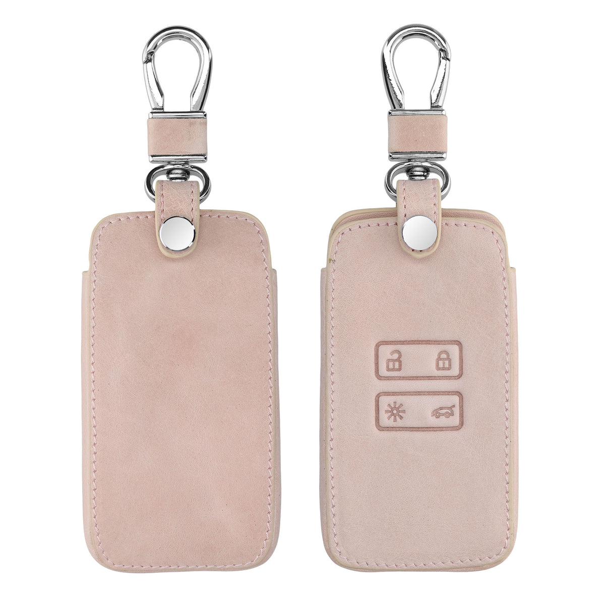 kwmobile Schlüsselhülle für Renault 4-Tasten Smartkey Autoschlüssel (nur Keyless Go) Hülle - Autoschlüssel Schlüssel Hülle - Schlüsselcover aus Kunstleder