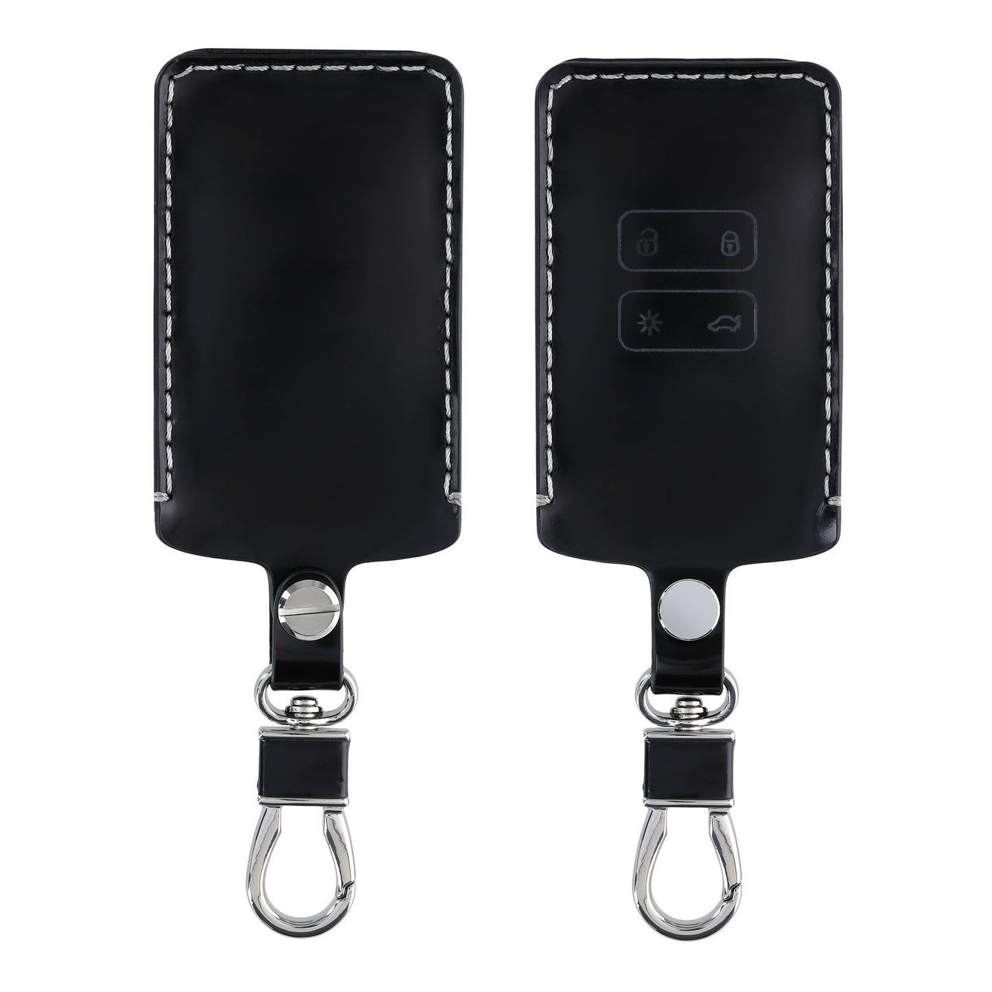 kwmobile Schlüsselhülle für Renault 4-Tasten Smartkey Autoschlüssel (nur Keyless Go) Hülle - Autoschlüssel Schlüssel Hülle - Schlüsselcover aus Kunstleder
