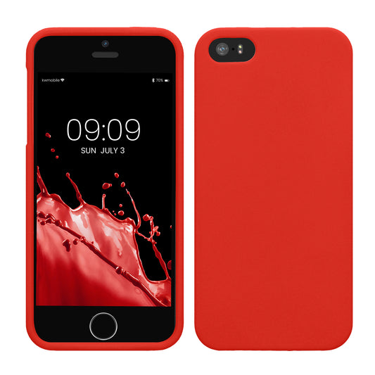 kwmobile Handyhülle für Apple iPhone SE (1.Gen 2016) / iPhone 5 / iPhone 5S Hülle - Kabelloses Laden - Schutzhülle Cover