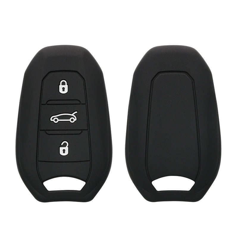 kwmobile Schlüsselhülle für Peugeot Citroen 3-Tasten Smartkey Autoschlüssel (nur Keyless Go) Hülle - Autoschlüssel Schlüssel Hülle - Schlüsselschutz Gehäuse