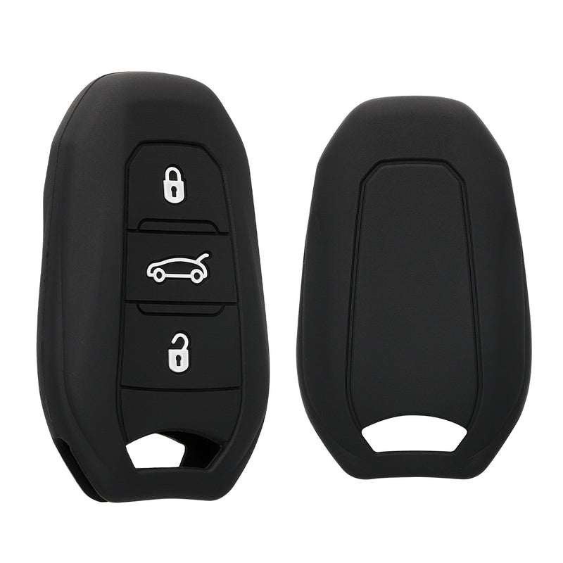 kwmobile Schlüsselhülle für Peugeot Citroen 3-Tasten Smartkey Autoschlüssel (nur Keyless Go) Hülle - Autoschlüssel Schlüssel Hülle - Schlüsselschutz Gehäuse