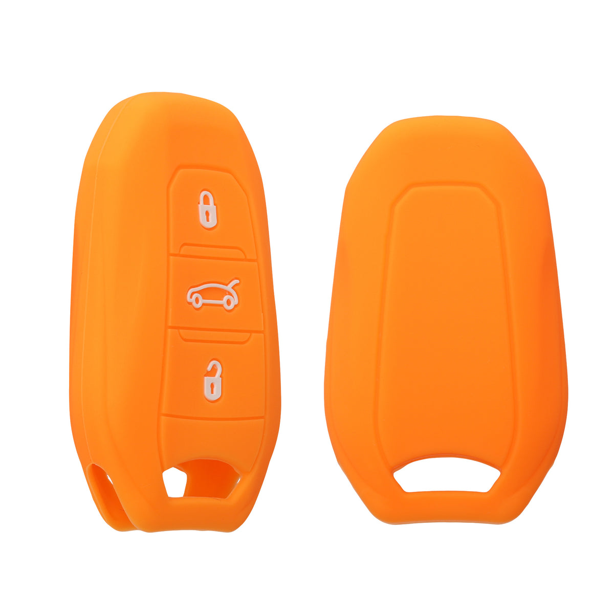 kwmobile Schlüsselhülle für Peugeot Citroen 3-Tasten Smartkey Autoschlüssel (nur Keyless Go) Hülle - Autoschlüssel Schlüssel Hülle - Schlüsselschutz Gehäuse