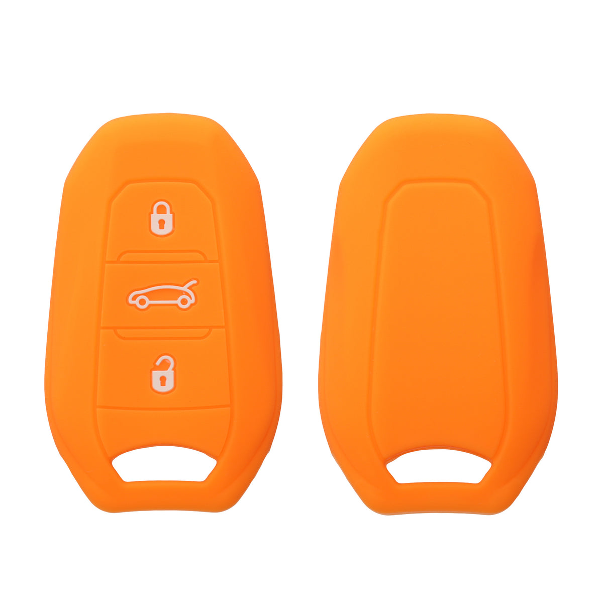 kwmobile Schlüsselhülle für Peugeot Citroen 3-Tasten Smartkey Autoschlüssel (nur Keyless Go) Hülle - Autoschlüssel Schlüssel Hülle - Schlüsselschutz Gehäuse