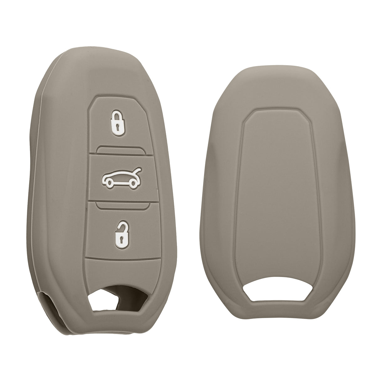 kwmobile Schlüsselhülle für Peugeot Citroen 3-Tasten Smartkey Autoschlüssel (nur Keyless Go) Hülle - Autoschlüssel Schlüssel Hülle - Schlüsselschutz Gehäuse