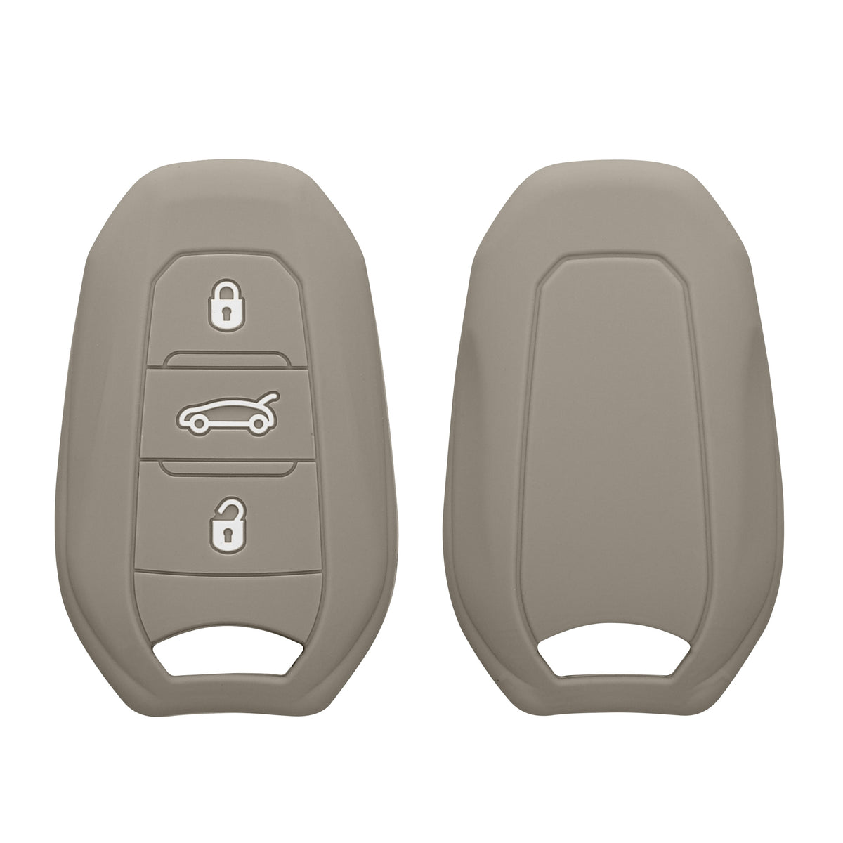 kwmobile Schlüsselhülle für Peugeot Citroen 3-Tasten Smartkey Autoschlüssel (nur Keyless Go) Hülle - Autoschlüssel Schlüssel Hülle - Schlüsselschutz Gehäuse