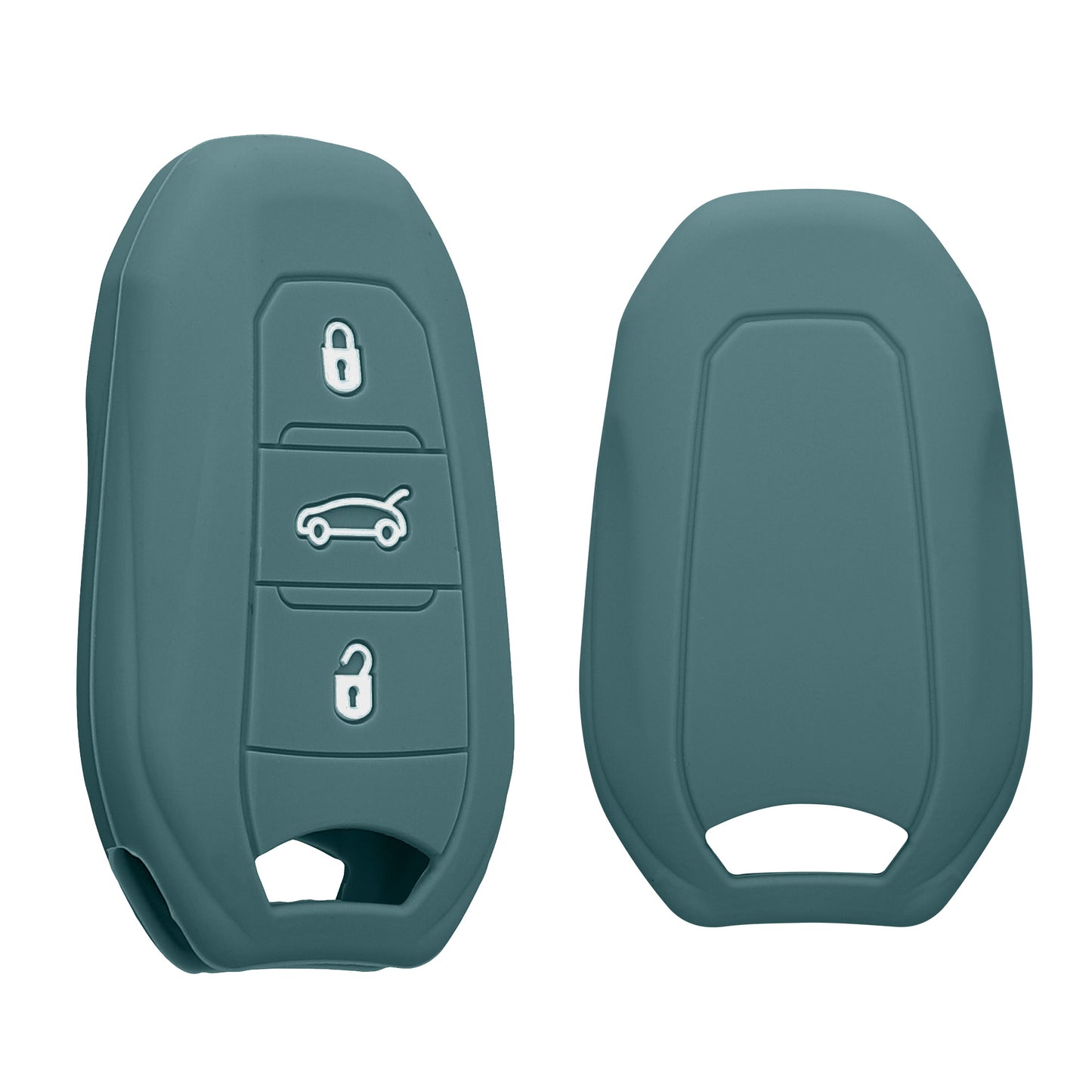 kwmobile Schlüsselhülle für Peugeot Citroen 3-Tasten Smartkey Autoschlüssel (nur Keyless Go) Hülle - Autoschlüssel Schlüssel Hülle - Schlüsselschutz Gehäuse