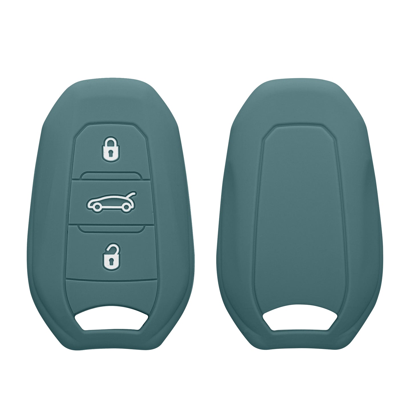 kwmobile Schlüsselhülle für Peugeot Citroen 3-Tasten Smartkey Autoschlüssel (nur Keyless Go) Hülle - Autoschlüssel Schlüssel Hülle - Schlüsselschutz Gehäuse