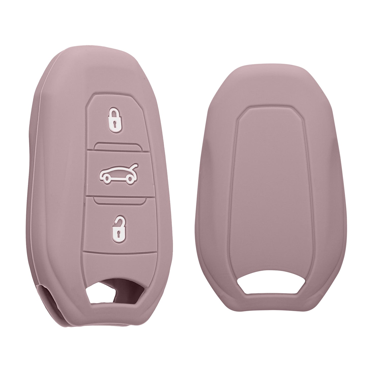 kwmobile Schlüsselhülle für Peugeot Citroen 3-Tasten Smartkey Autoschlüssel (nur Keyless Go) Hülle - Autoschlüssel Schlüssel Hülle - Schlüsselschutz Gehäuse