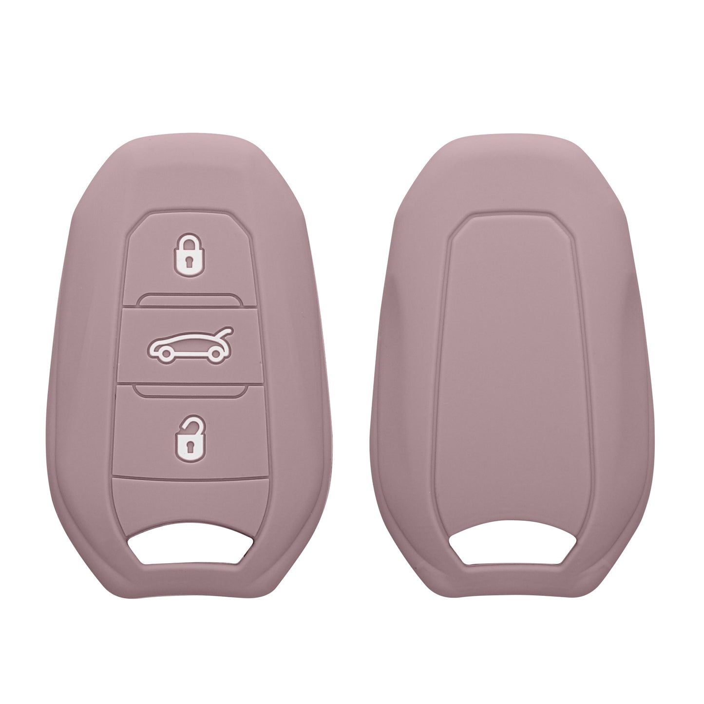 kwmobile Schlüsselhülle für Peugeot Citroen 3-Tasten Smartkey Autoschlüssel (nur Keyless Go) Hülle - Autoschlüssel Schlüssel Hülle - Schlüsselschutz Gehäuse