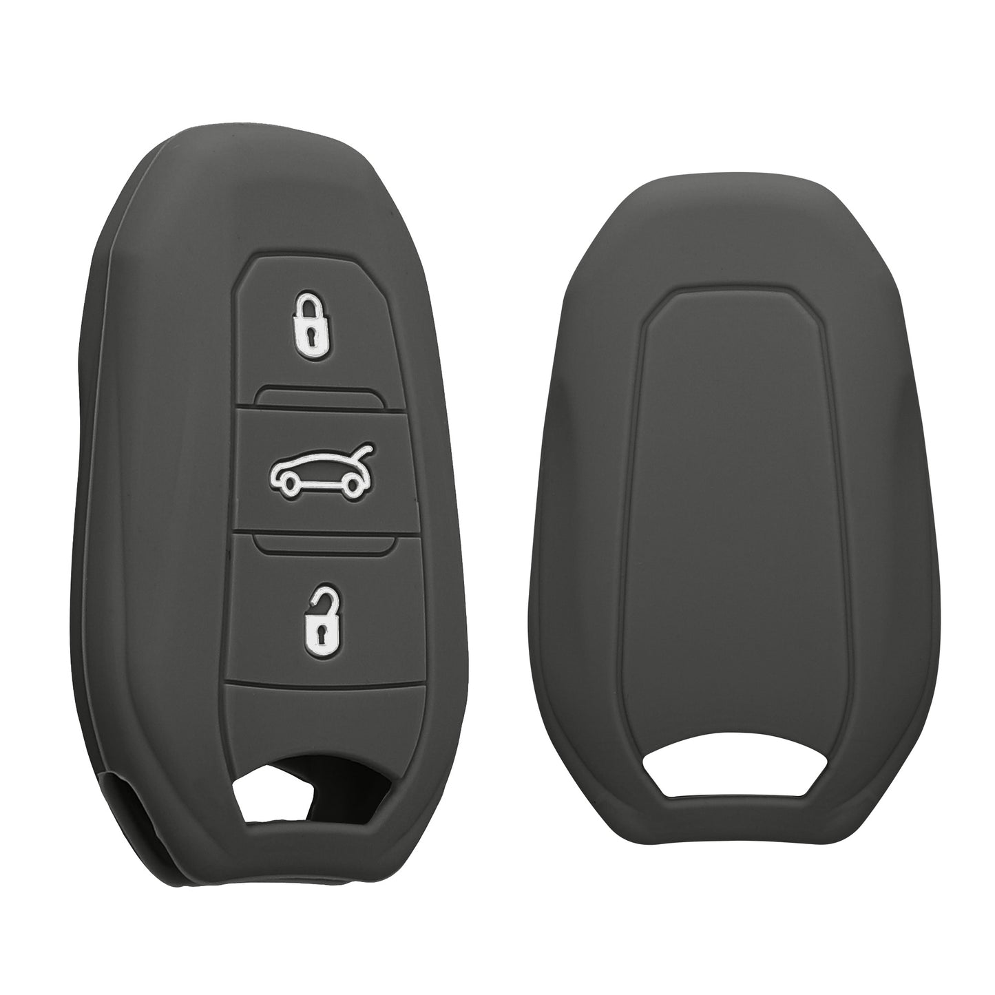 kwmobile Schlüsselhülle für Peugeot Citroen 3-Tasten Smartkey Autoschlüssel (nur Keyless Go) Hülle - Autoschlüssel Schlüssel Hülle - Schlüsselschutz Gehäuse