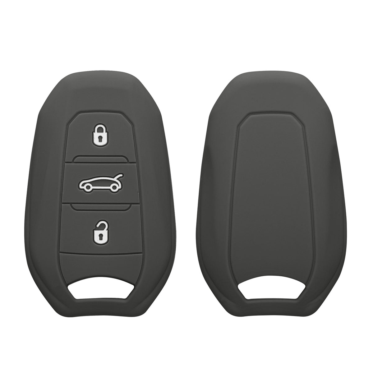 kwmobile Schlüsselhülle für Peugeot Citroen 3-Tasten Smartkey Autoschlüssel (nur Keyless Go) Hülle - Autoschlüssel Schlüssel Hülle - Schlüsselschutz Gehäuse