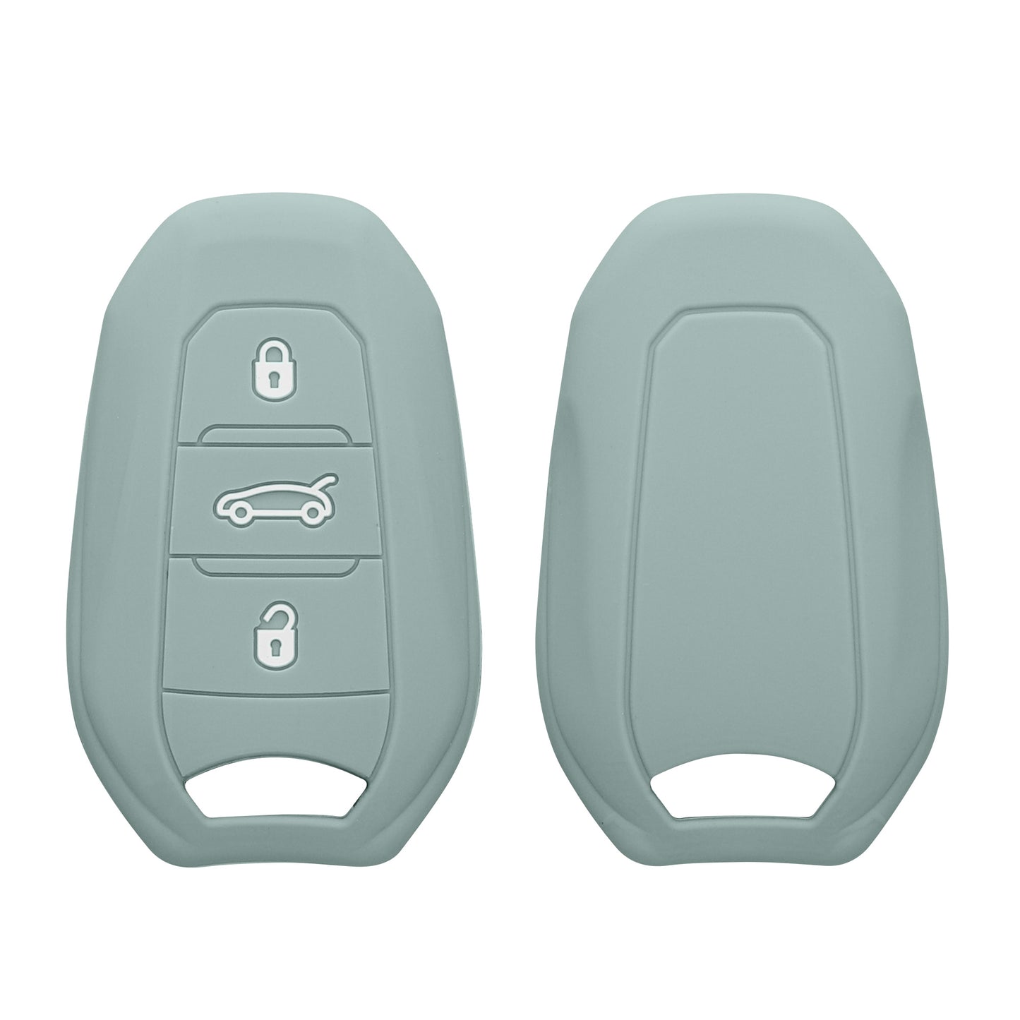 kwmobile Schlüsselhülle für Peugeot Citroen 3-Tasten Smartkey Autoschlüssel (nur Keyless Go) Hülle - Autoschlüssel Schlüssel Hülle - Schlüsselschutz Gehäuse