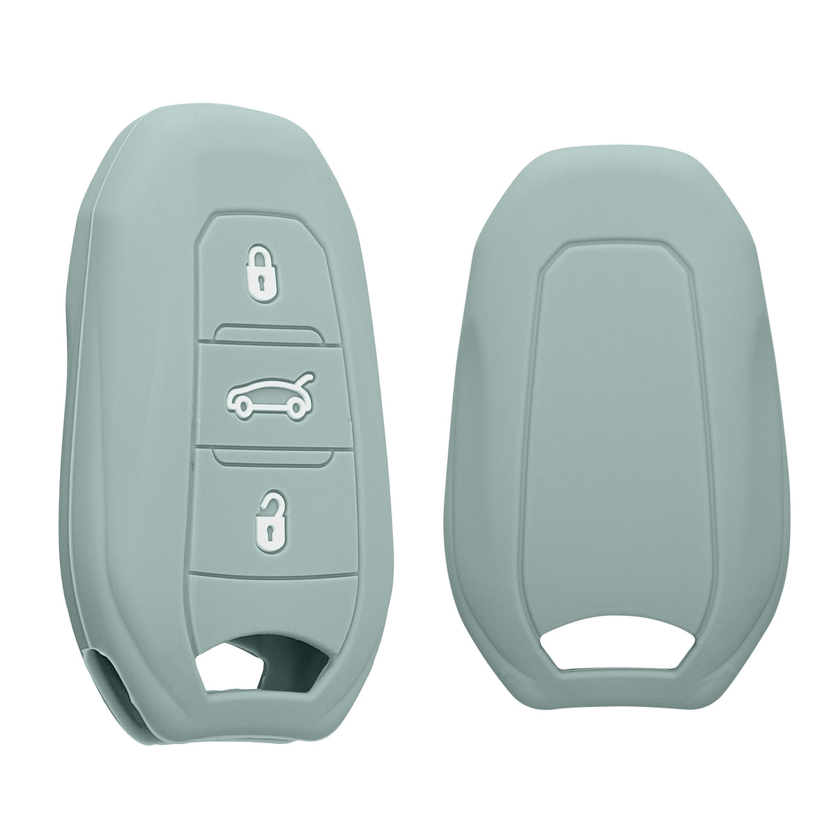 kwmobile Schlüsselhülle für Peugeot Citroen 3-Tasten Smartkey Autoschlüssel (nur Keyless Go) Hülle - Autoschlüssel Schlüssel Hülle - Schlüsselschutz Gehäuse