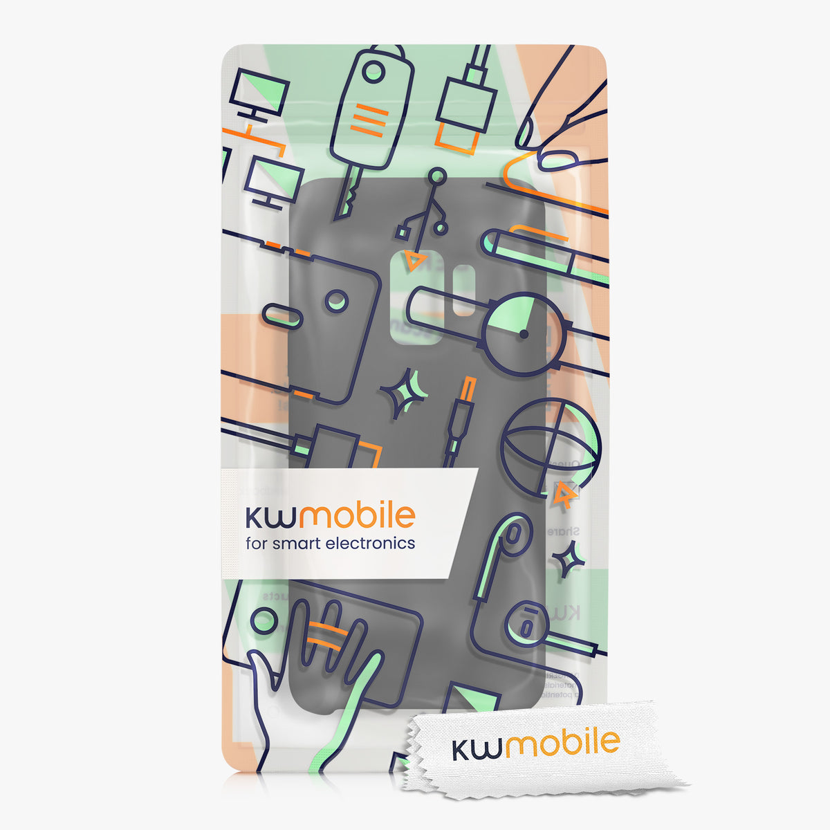 kwmobile Handyhülle für Samsung Galaxy S9 Hülle - Case Silikon - Kabelloses Laden - Schutzhülle Cover