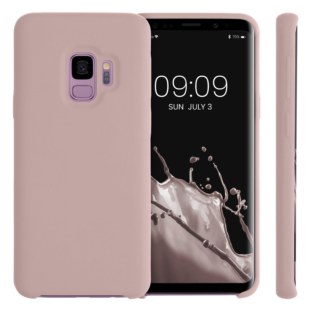 kwmobile Handyhülle für Samsung Galaxy S9 Hülle - Case Silikon - Kabelloses Laden - Schutzhülle Cover