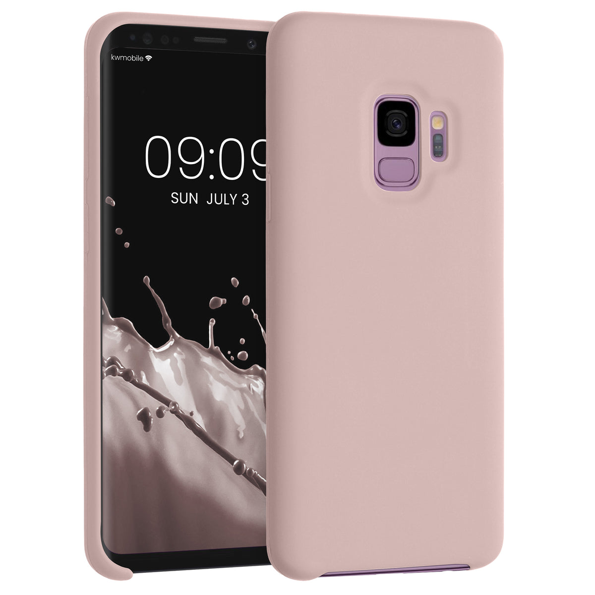 kwmobile Handyhülle für Samsung Galaxy S9 Hülle - Case Silikon - Kabelloses Laden - Schutzhülle Cover