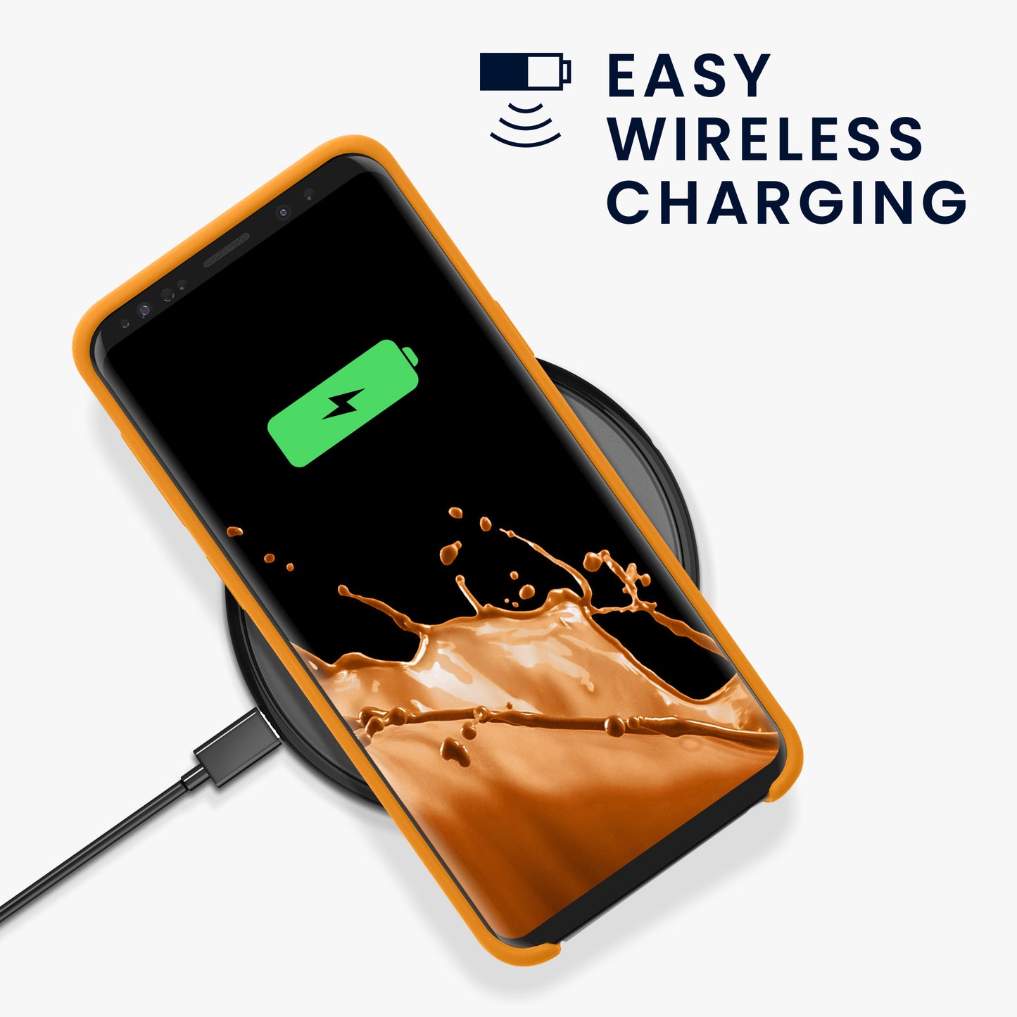 kwmobile Handyhülle für Samsung Galaxy S9 Hülle - Case Silikon - Kabelloses Laden - Schutzhülle Cover