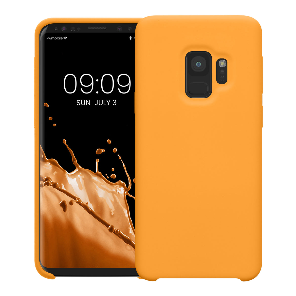 kwmobile Handyhülle für Samsung Galaxy S9 Hülle - Case Silikon - Kabelloses Laden - Schutzhülle Cover