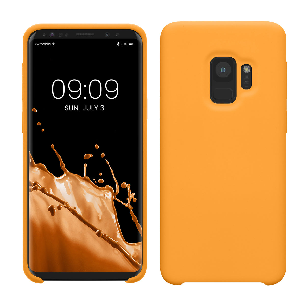 kwmobile Handyhülle für Samsung Galaxy S9 Hülle - Case Silikon - Kabelloses Laden - Schutzhülle Cover