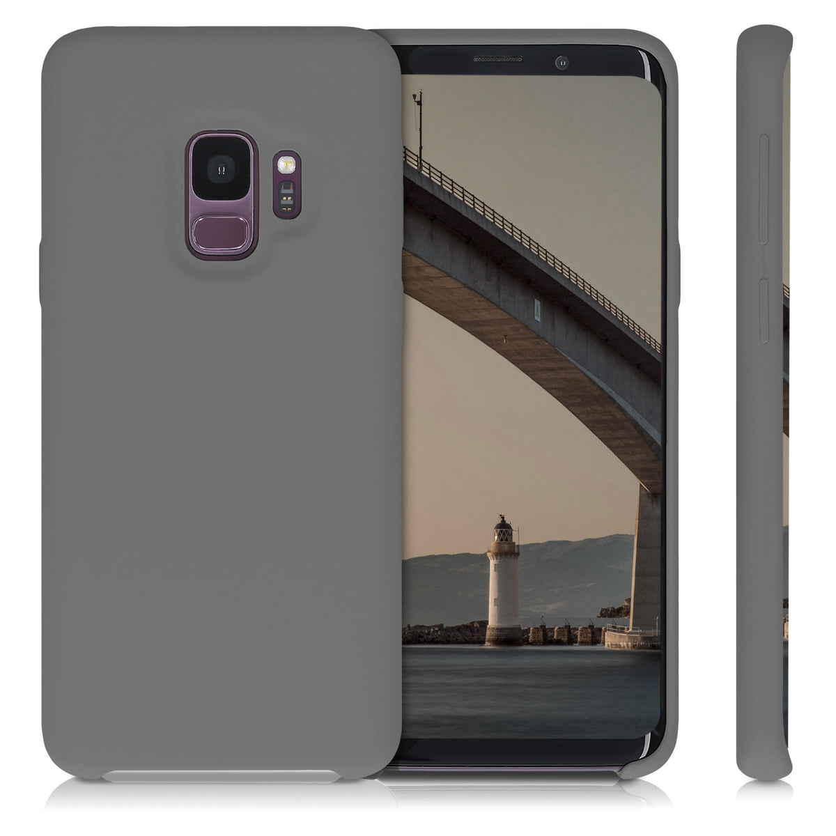 kwmobile Handyhülle für Samsung Galaxy S9 Hülle - Case Silikon - Kabelloses Laden - Schutzhülle Cover
